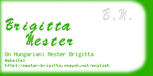 brigitta mester business card